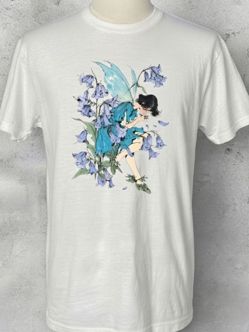 Bluebell Fairy Botanical Flower Cottagecore Fairytale Graphic T-Shirt